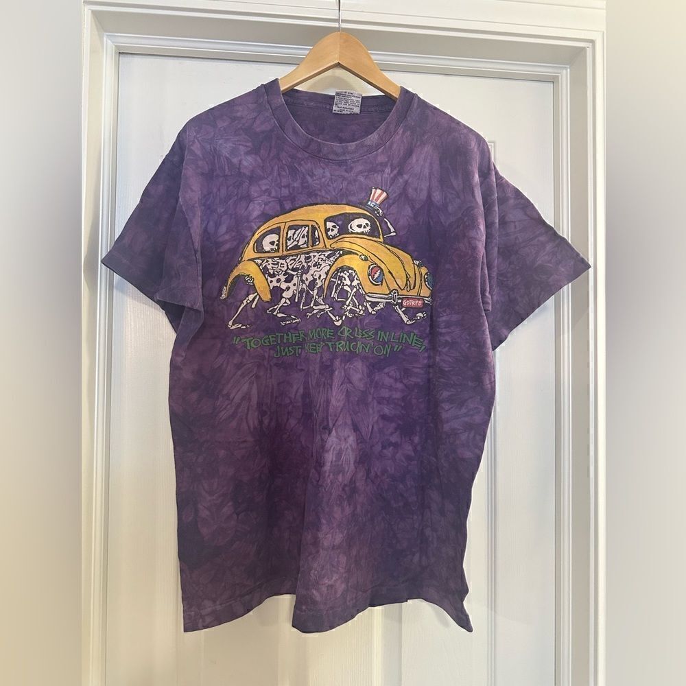 RARE Authentic VINTAGE 1994 Liquid Blue Grateful Dead Tie Dye Tee USA Cotton